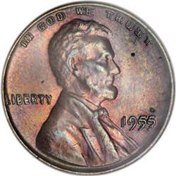 1955 1C Doubled Die Obverse MS63 Brown NGC