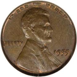 1955 1C Doubled Die Obverse MS63 Brown NGC