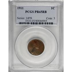 1911 1C PR65 Red and Brown PCGS