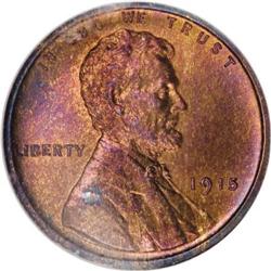 1915 1C PR66 Red and Brown NGC