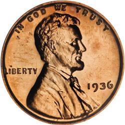 1936 1C Type Two--Brilliant Finish PR65 Red NGC