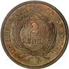 Image 2 : 1864 2C Small Motto MS65 Brown PCGS
