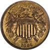 Image 1 : 1864 2C Small Motto MS65 Red and Brown PCGS