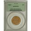 Image 3 : 1867 2C MS65 Red PCGS