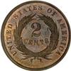 Image 2 : 1873 2C Closed 3 PR63 Brown NGC
