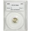 Image 1 : 1853 3CS MS66 PCGS