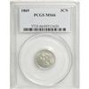 Image 3 : 1869 3CN MS66 PCGS