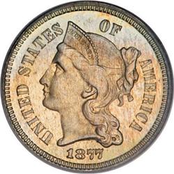 1877 3CN PR65 PCGS