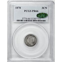 1878 3CN PR66 PCGS