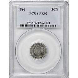 1886 3CN PR66 PCGS