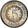 Image 2 : 1866 5C Rays MS66 PCGS