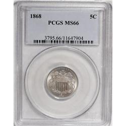 1868 5C MS66 PCGS