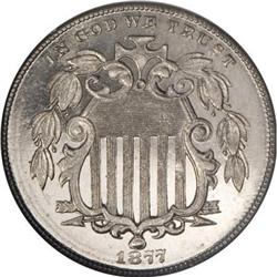 1877 5C PR65 Cameo NGC