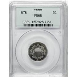 1878 5C PR65 PCGS