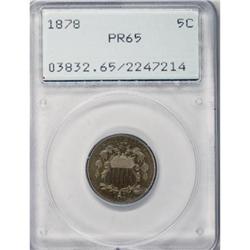 1878 5C PR65 PCGS