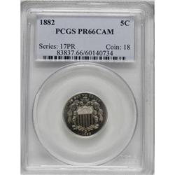 1882 5C PR66 Cameo PCGS