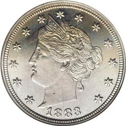 1883 5C No Cents PR67 NGC