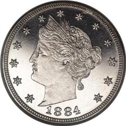 1884 5C PR67 Cameo NGC