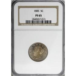 1885 5C PR65 NGC
