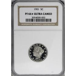 1901 5C PR66 Â« Ultra Cameo NGC