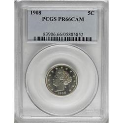 1908 5C PR66 Cameo PCGS
