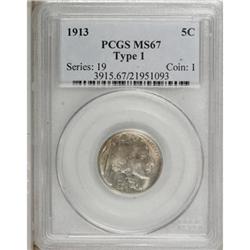 1913 5C Type One MS67 PCGS