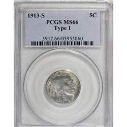 1913-S 5C Type One MS66 PCGS