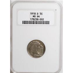 1918-D 5C MS64 NGC