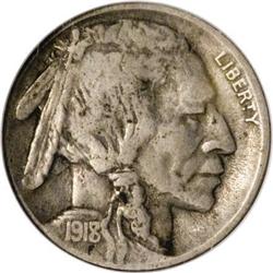 1918/7-D 5C XF40 NGC