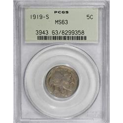 1919-S 5C MS63 PCGS