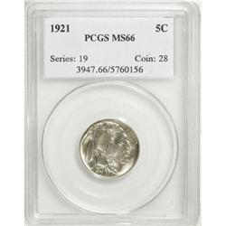 1921 5C MS66 PCGS