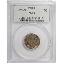 1923-S 5C MS64 PCGS