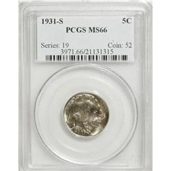 1931-S 5C MS66 PCGS