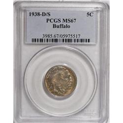 1938-D/S 5C MS67 PCGS