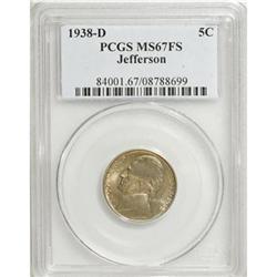 1938-D 5C MS67 Full Steps PCGS