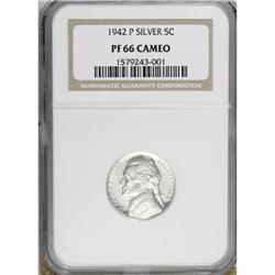 1942-P 5C Type 2 PR66 Cameo NGC