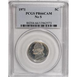 1971 5C No S PR66 Cameo PCGS