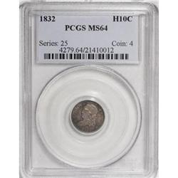 1832 H10C MS64 PCGS
