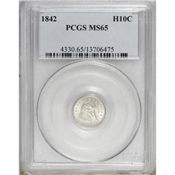 1842 H10C MS65 PCGS