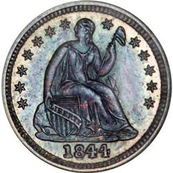 1844/1844 Half Dime MS66 NGC