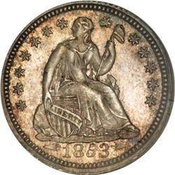 1853 H10C Arrows MS66 NGC