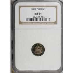1857-O H10C MS64 NGC