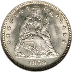 1859 H10C MS66 NGC