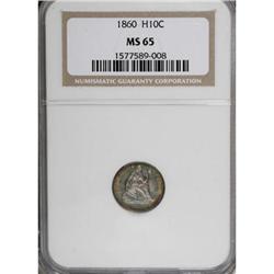 1860 H10C MS65 NGC