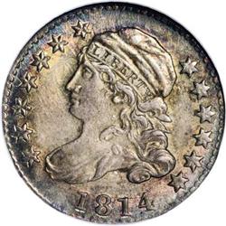 1814 10C Large Date MS65 NGC