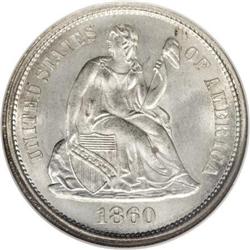 1860 10C MS66 NGC
