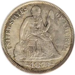 1873-CC 10C Arrows--Improperly Cleaned--NCS. XF