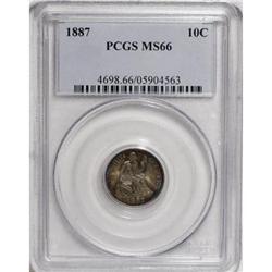 1887 10C MS66 PCGS