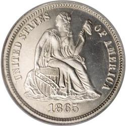 1865 10C PR66 NGC
