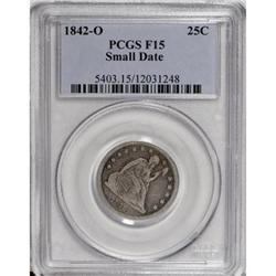 1842-O 25C Small Date Fine 15 PCGS